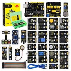 Keyestudio Complete 37 in 1 Sensor Kit  With UNO/Mega Board Sensor Kit  For Arduino Sensor Kit Programming DIY Electronic Kit