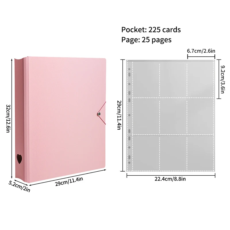Kpop Photo Card Binder 5/6/913/15 Pocket Photocard Holder Large Card Holder  Photo Album Cover Picture Collection Book   - AliExpress 15
