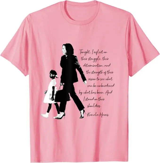 Kamala Harris and Ruby Bridges T-Shirt Women's Fashion Black Pride Graphic Outfit Funny Short Sleeve Campaign Tee Novelty Gift