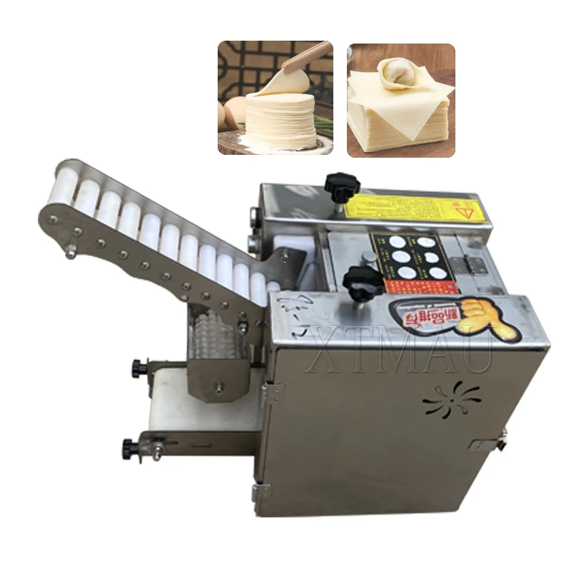 60pcs/Min Electric Press Dough Make Dumpling Wonton Skin Machine