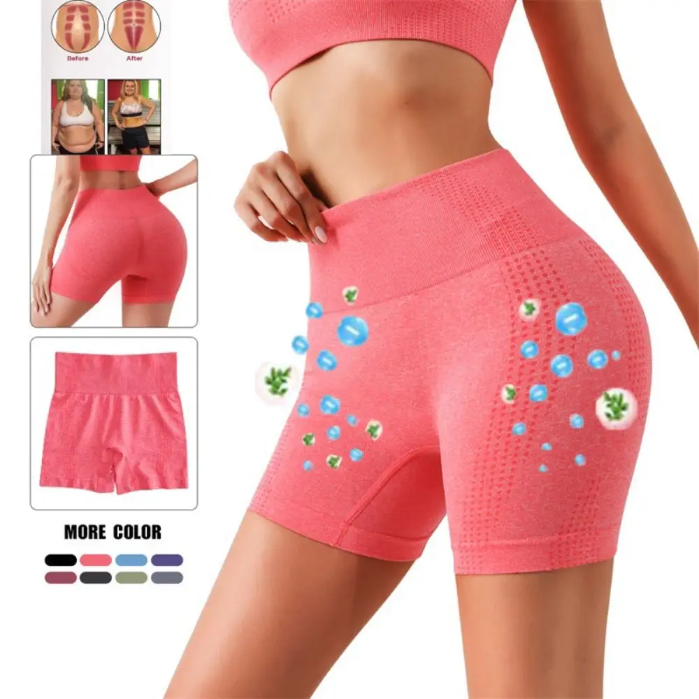 Yoga Sports Wear pantaloncini dimagranti in tormalina pantaloncini modellanti agli ioni pantaloncini per il sollevamento del culo per il controllo della pancia Shaper per il restauro della fibra