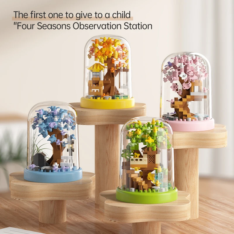 "Sakura Tree House Kit - DIY Cherry Blossom Fairy Garden | Romantic Home Decor Gift for Adults/Kids"