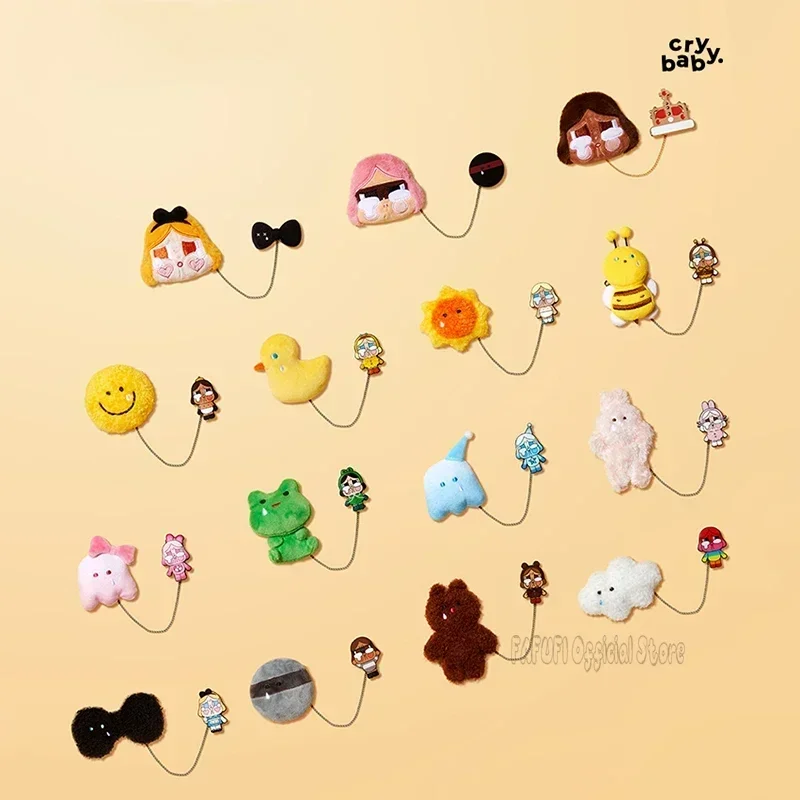

CRYBABY Crying Again Series Plush Badge Blind Box Guess Bag Mystery Box Toys Doll Cute Anime Figure Desktop Ornaments