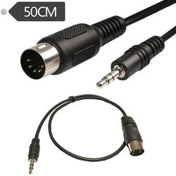 3.5mm Stereo Jack Audio Cable 3.5 Mm Aux Male To MIDI Din 5 Pin MIDI Male Female Plug 0.5m For Microphone MIC