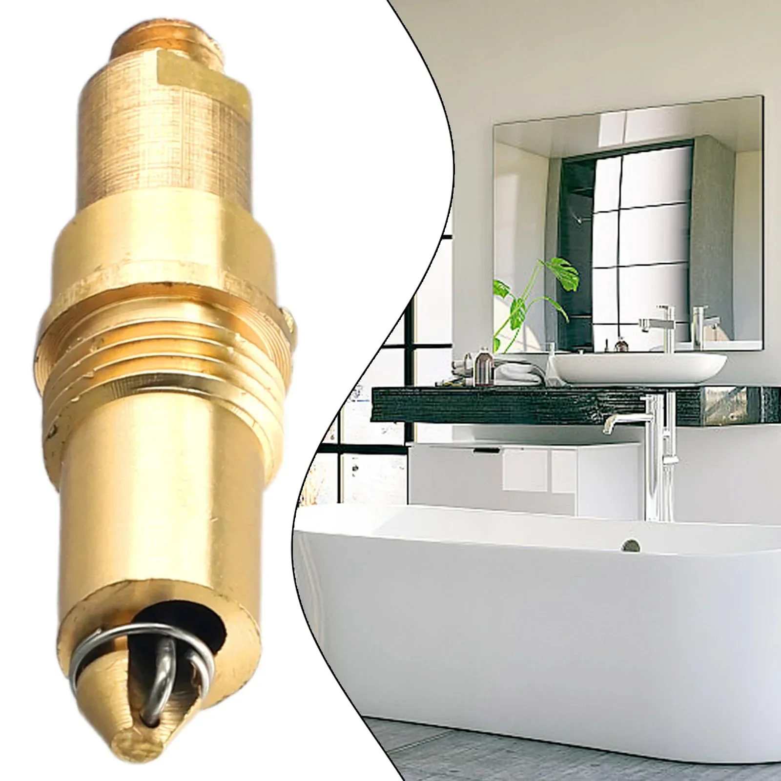 

Bolt Spring Click Clack Plug Bolt Bath Waste Parts Replacement Tool Basin Sink Brass Easy Bathroom Accessories