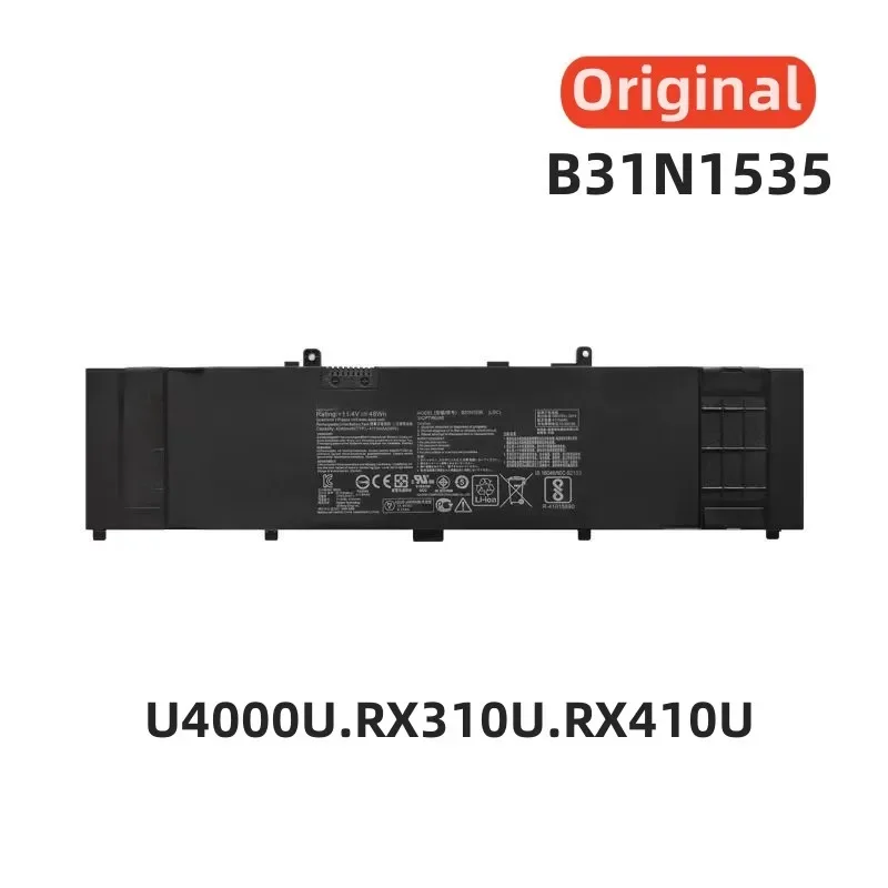 

100%Original 11.4V 4240mAh for ASUS B31N1535 UX310UA UX410 RX310UA RX410 U310U U410UQ RX410U U4000U Laptop Battery