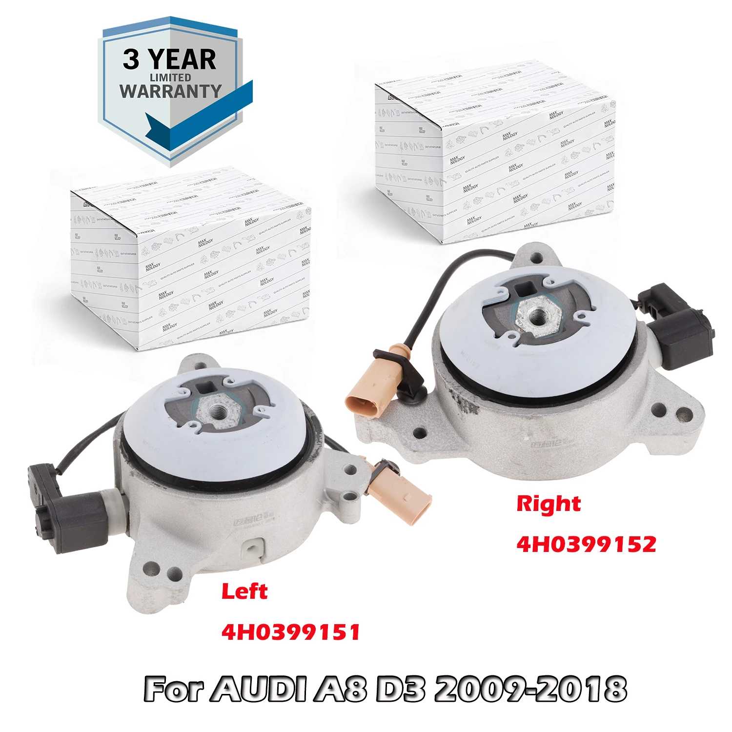 

Left and Right Automatic Transmission Mount 4H0399151AT,4H0399152AT,4H0399151,4H0399152 For AUDI A8 D4 2009-2018 4.0T/4.2/6.3