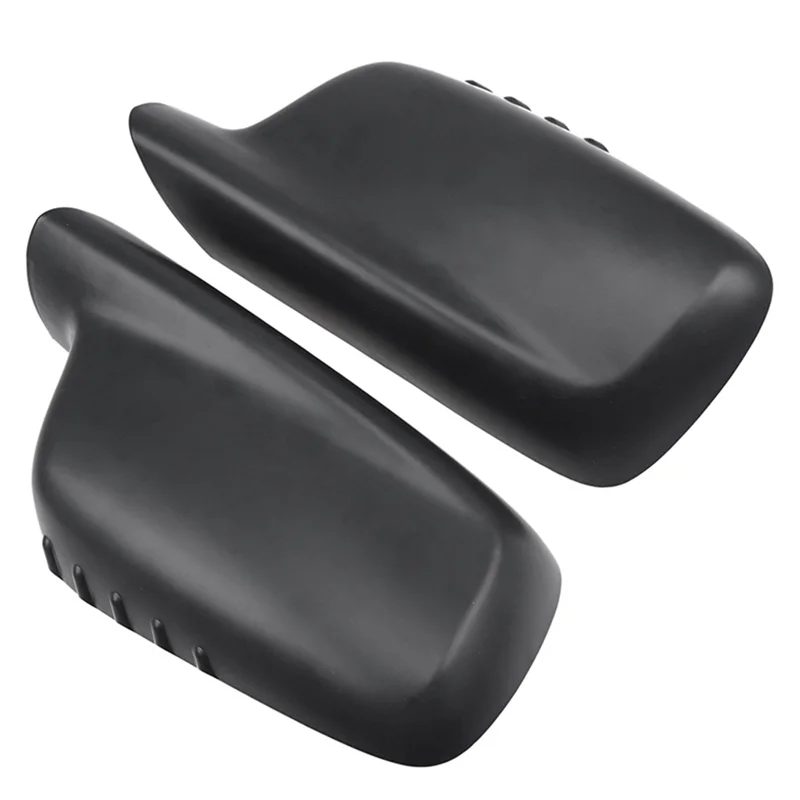1 par de tampas para espelho retrovisor de carro, tampas de guarnição para bmw e65 e66 e67 e46 coupe e46 cabrio 51167074236 51167074235 substituição Black-A9