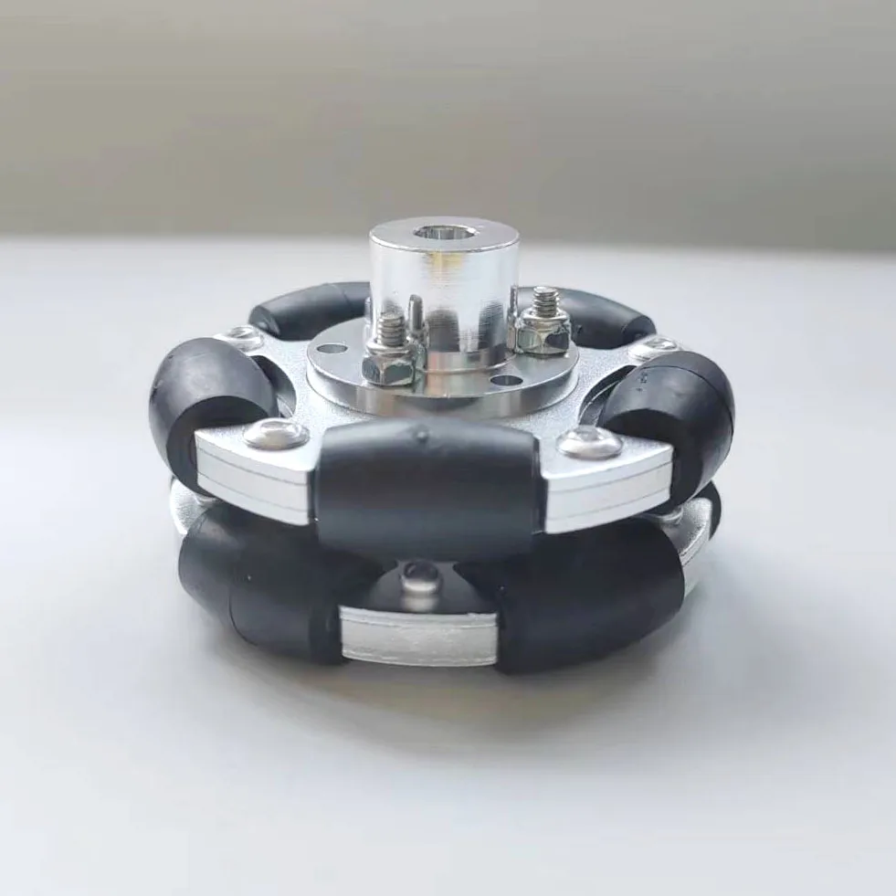 60mm/75mm  Omni-Directional Robot Car Wheel Aluminum Alloyl with Optional Aperture of 3mm 4mm 5mm 6mm 8mm