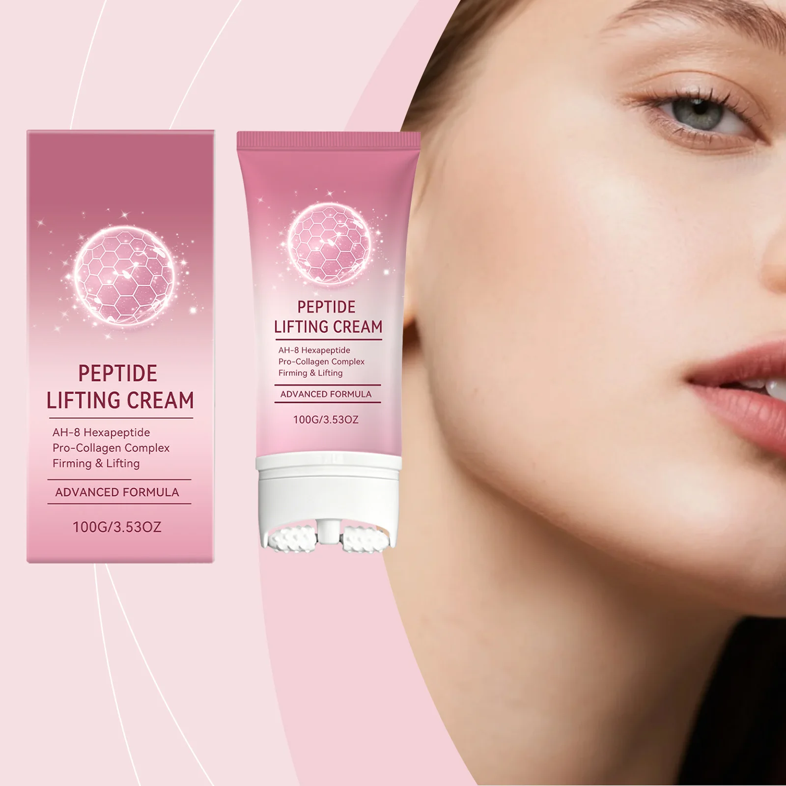 Neck Roller Cream Deep Moisturizing Anti Wrinkle Improves Dark Circles Sagging Skin Firming Moisturizing Neck Maintenance Daily