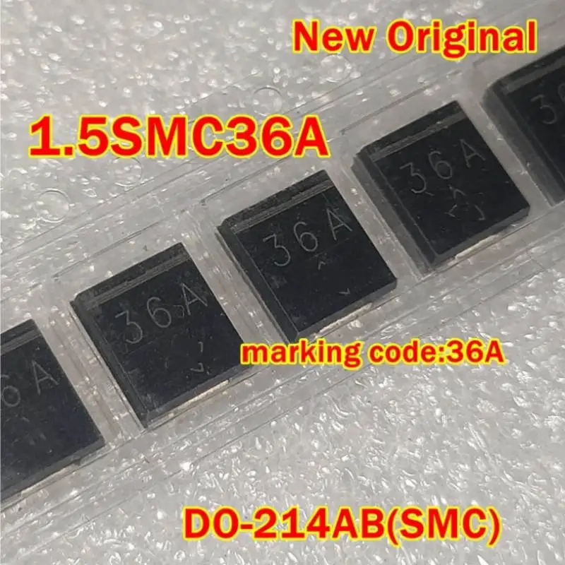 

1pcs to 100pcs 1.5SMC36A New Original DO-214AB(SMC) marking code:36A Surface Mount Transient Voltage Suppressor