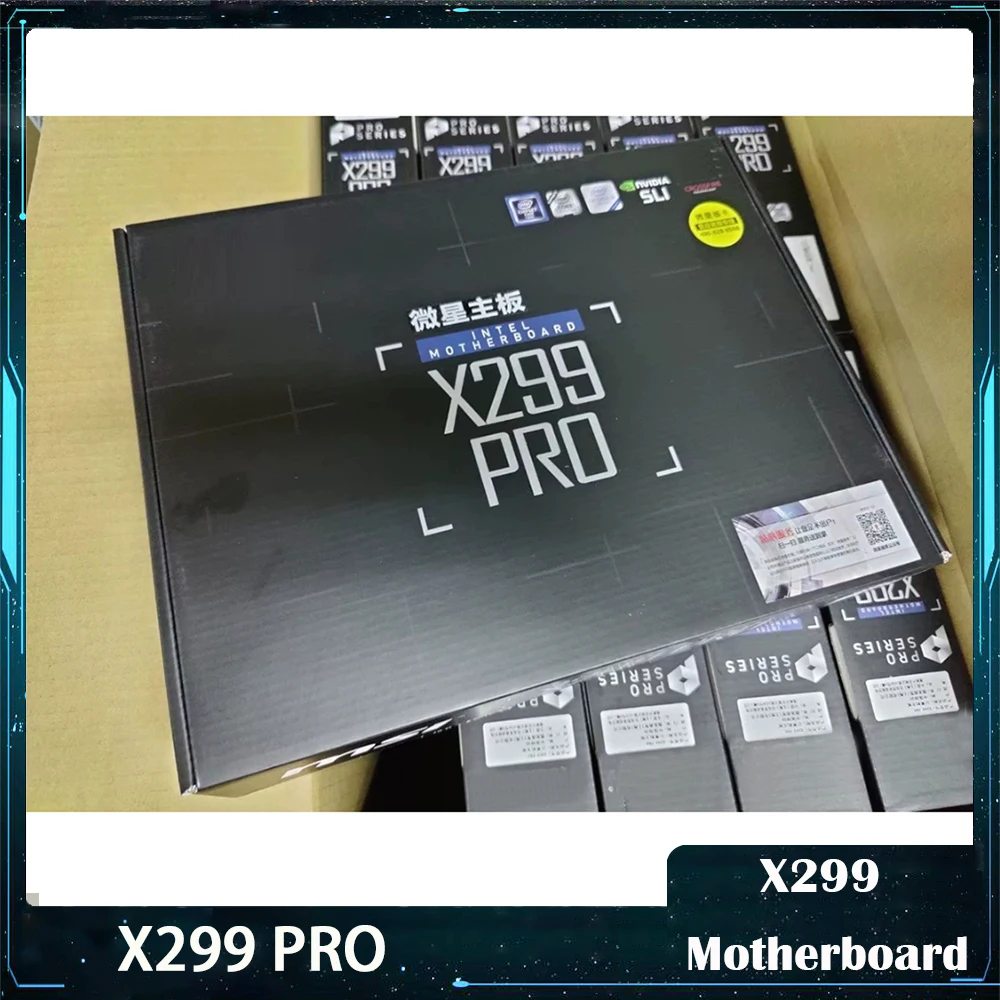 New X299 PRO LGA2066 DDR4 256GB M.2*2 SATA3*6 ATX X299 Motherboard