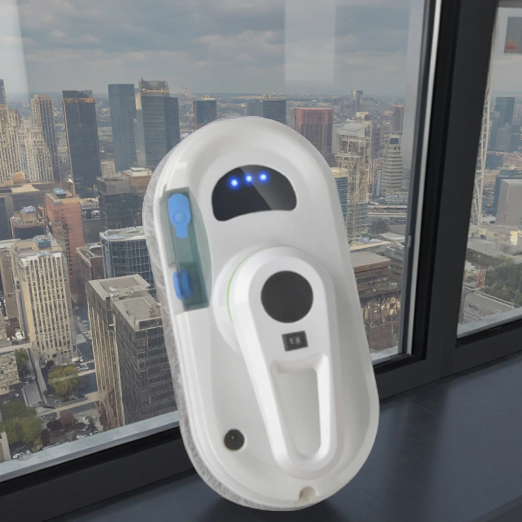 

High-Capacity Remote-Controlled Robotic Window Cleaner Smart Electric Vacuum Robot for Outdoor Glass and Ceiling Cleaning