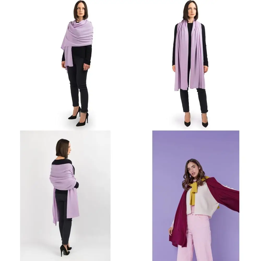 

100% Cashmere Italian Made Stole - Luxurious Soft Wrap for Special Occasions