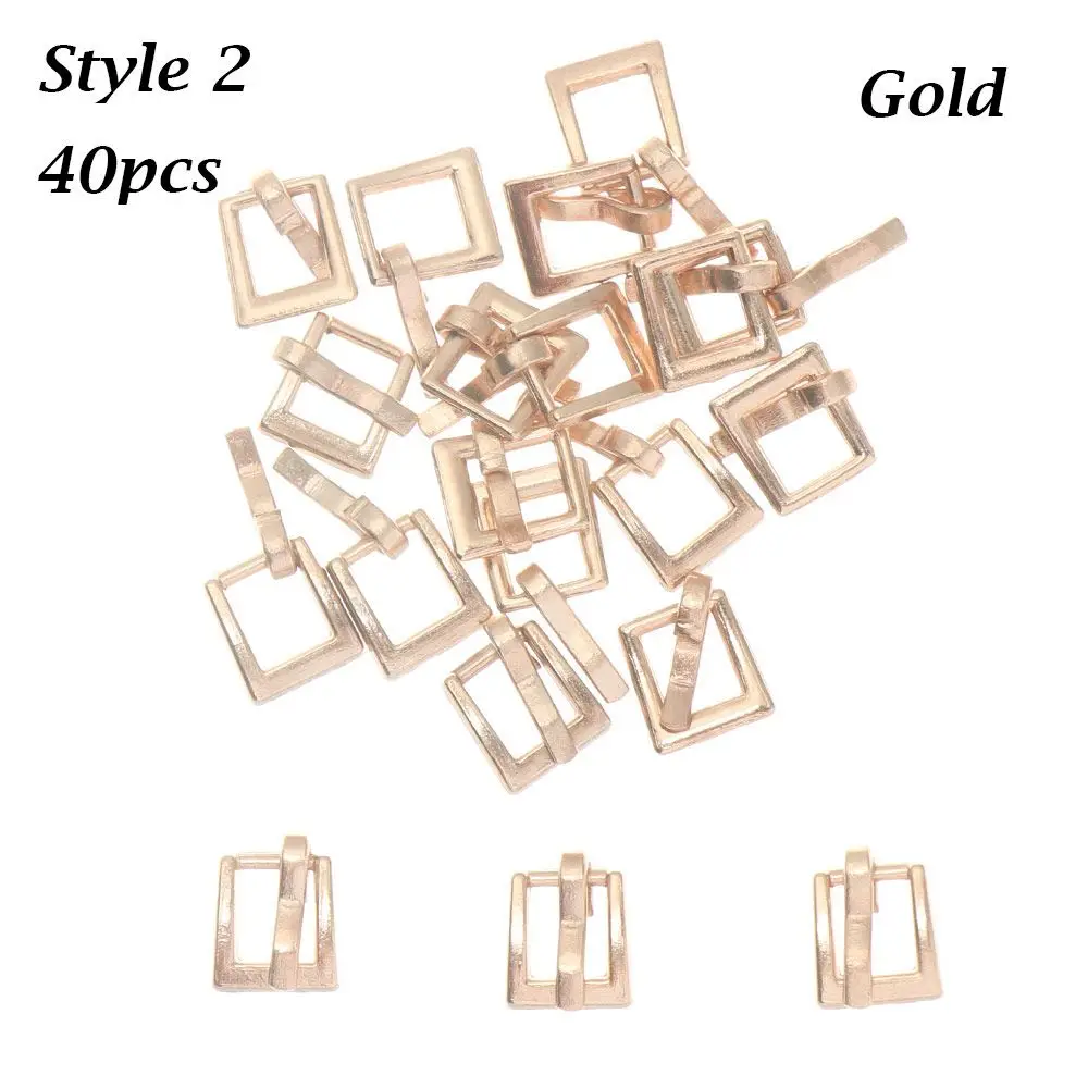 20/40pcs 4Mm Girl Gift  4 Colors Clothes Sewing Accessories  Bag Buckles DIY Shoes Buttons Tri-glide Belt Buckle