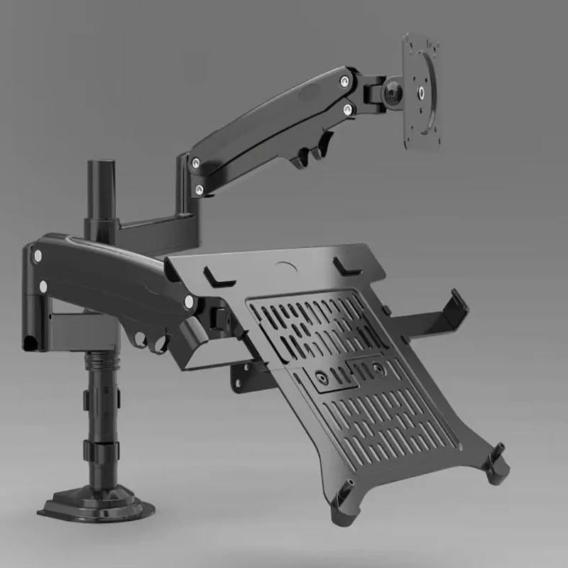 سطح المكتب NB H180-FP ذراع مزدوج زنبركي يعمل بالغاز لحامل شاشة 22 بوصة - 32 بوصة + كمبيوتر محمول 10 بوصة - 17 بوصة يدعم حامل تثبيت بالضغط الهوائي 2-12 كجم #3