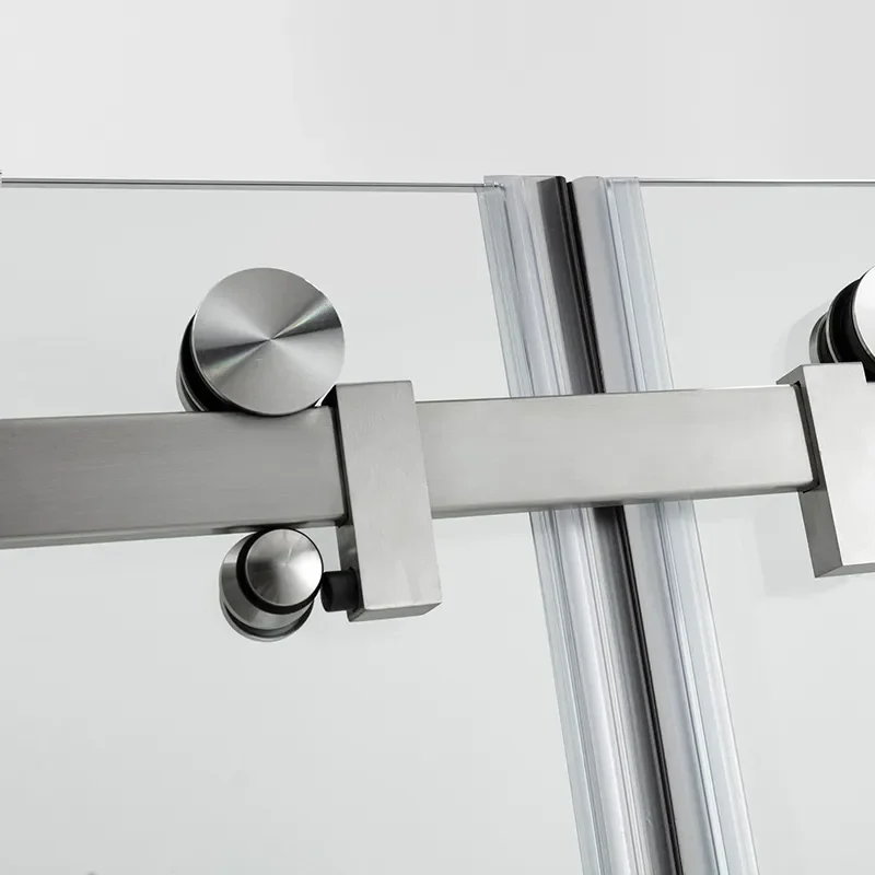 Tempered Glass Shower Enclosure Double Door Bathroom Partition Dry Wet Separation Simple Household Shower Room