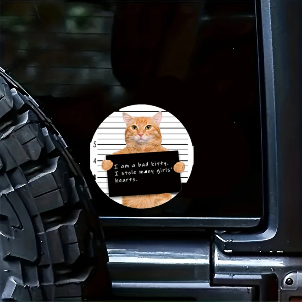 Texto de Gato: Eu Sou Uma Gatinha Maua. Adesivo de decoração para carro “Eu Roubou o Coração de Muitas Meninas” - Decoração divertida e fofa, adequada para carros