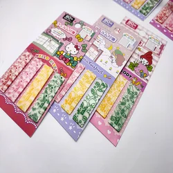 80 pezzi Sanrio Kawaii Anime Index Sticker Hellokitty Melody Cartoon Sticky Note Tag segnalibro studio cancelleria forniture per ufficio