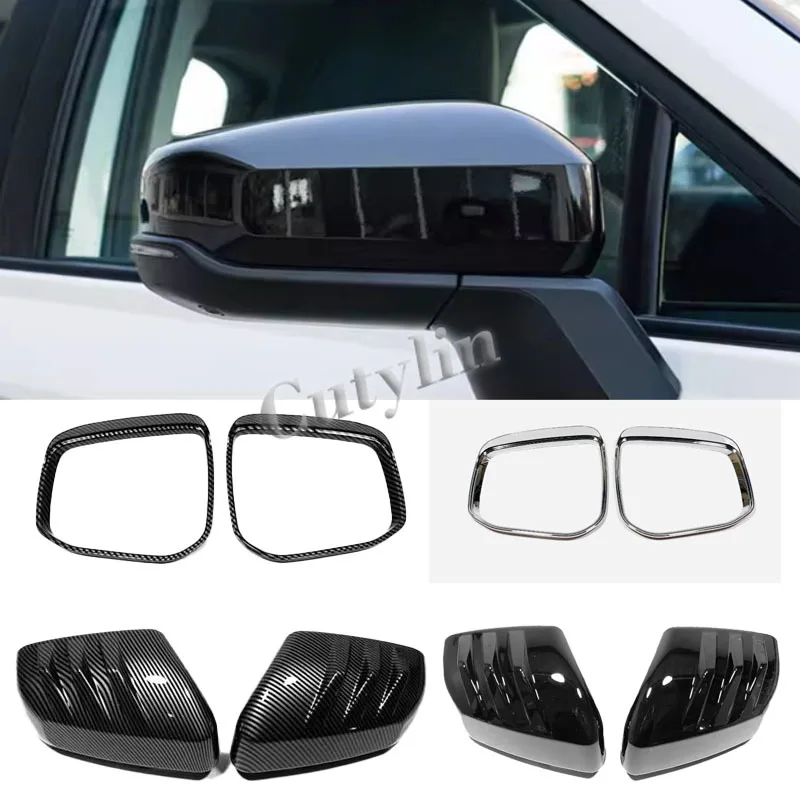 

For Toyato Rav4 RAV 4 2026 2027 ABS Carbon Fiber Car Side Rearview Mirror visor Decorate Cover Trim Sticker Auto Accessories