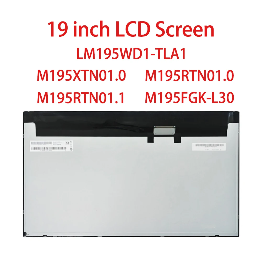 Original 19.5'' LCD Screen LM195WD1-TLA1 M195XTN01.0 M195FGK-L30 LCD Monitor Panel Display 1600x900P WXGA+