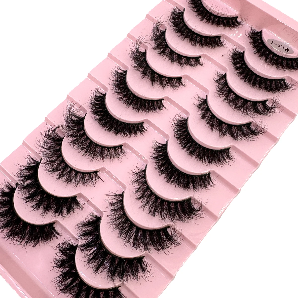 Gemischter Stil, 10 Paar 3D-Nerzwimpern, künstliche Nerz-flauschige Wimpern, weiche, volle, dicke, dünne Wimpern, dramatische falsche Wimpern, Make-up