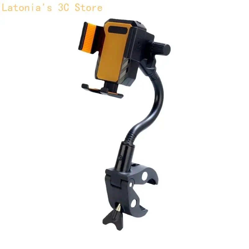 Clamp Holder for Cellphone Tablet Exercise Bike Phone Mount Easy Install X3UB