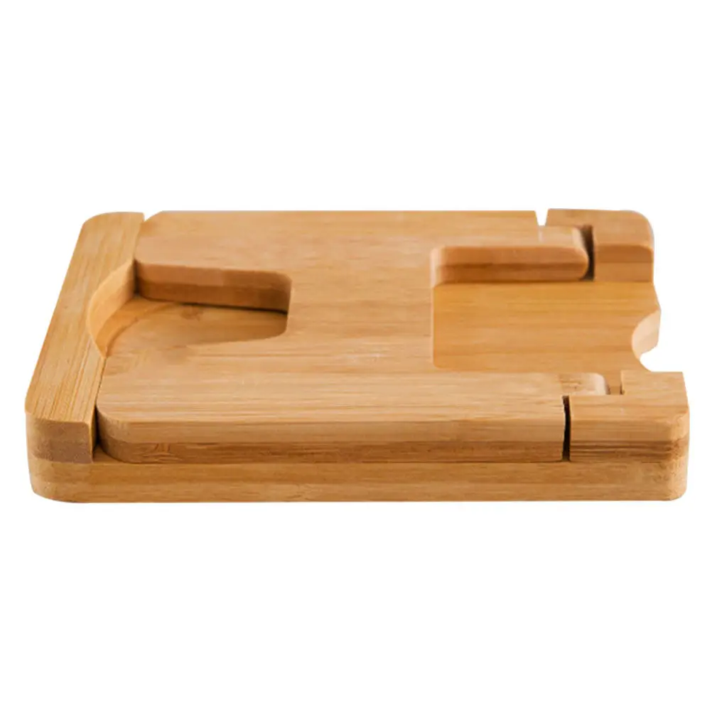 Estante plegable para tapas de ollas de bambú, soporte de almacenamiento para utensilios de cocina, tabla de cortar, organizador de cocina, utensilios de cocina para el hogar, 1 ud.