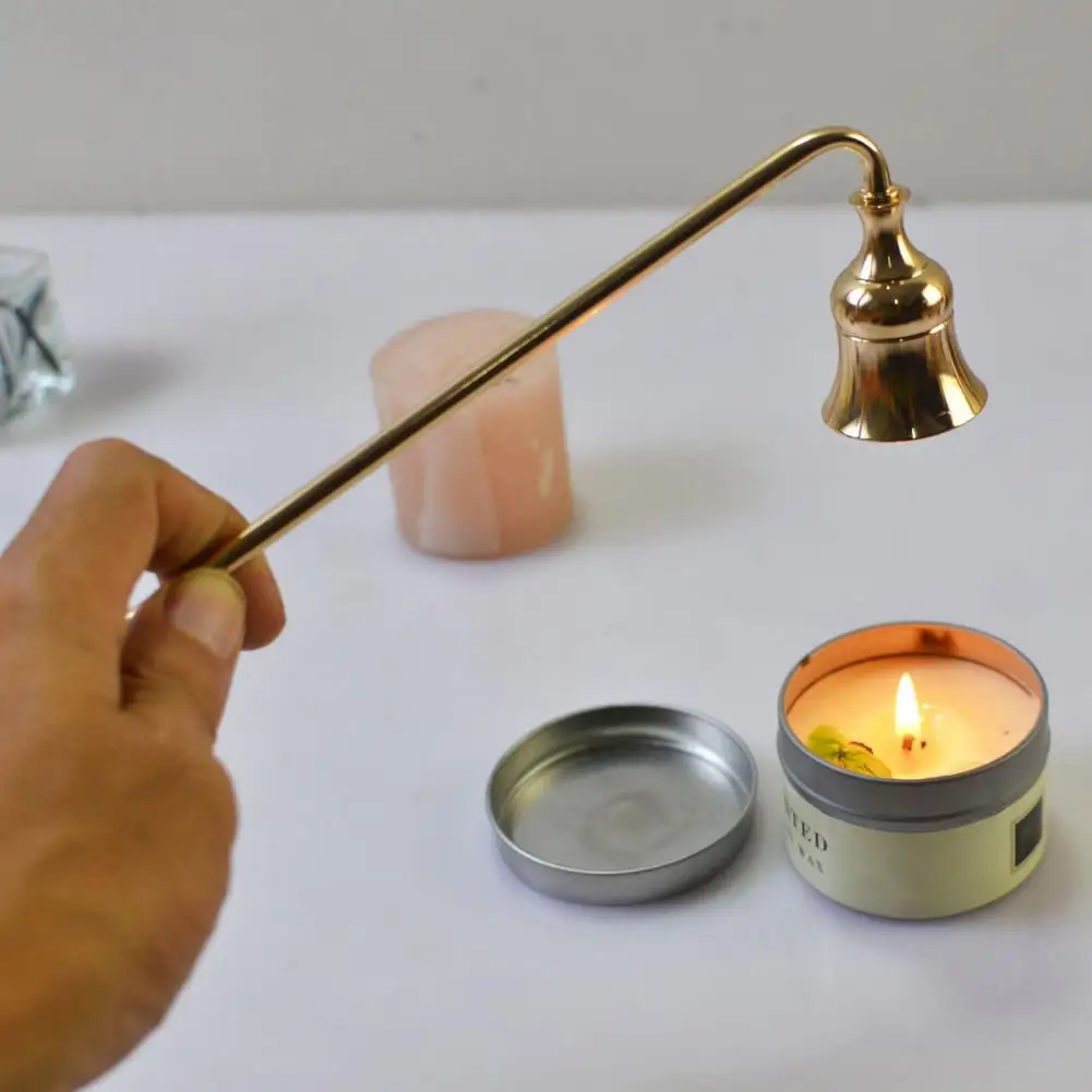 Candle Extinguisher Bell Shaped Wicks Cover Metal Candle Stopper Extinguishing Tool For Aromatherapy Candles Bell Candle Stopper