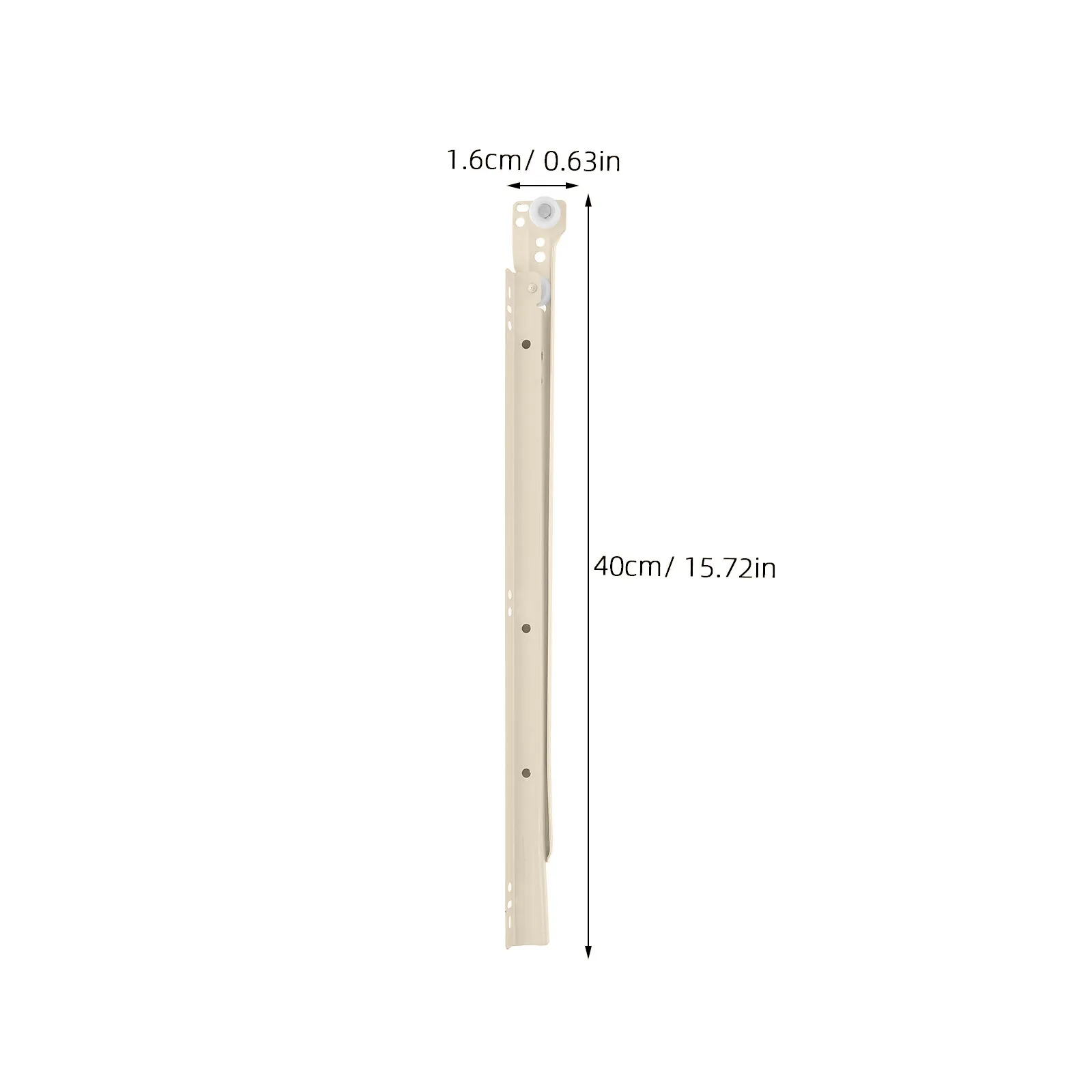 2Pcs High Load Capacity Drawer Slides Ball Bearing Design Wear Resistant Surface Finish for Dresser Cabinet Cupboard Replacement