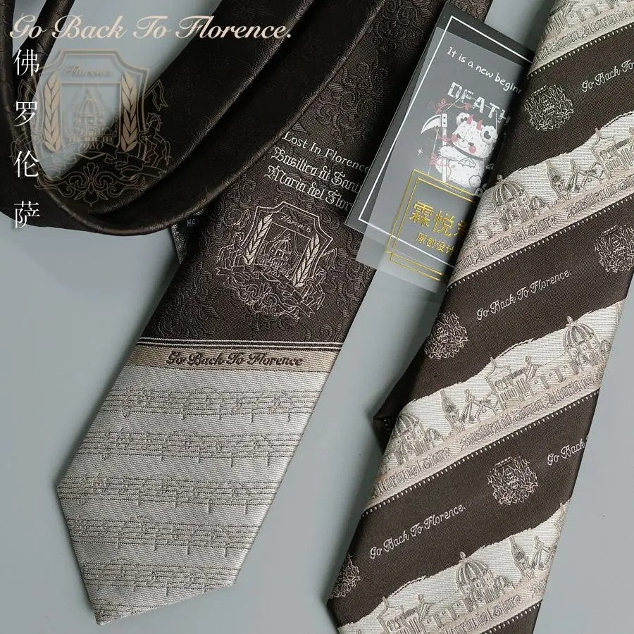 

[Lin Yuejun]Florence Tie JK Women's Uniform Shirt Small Versatile DK Tie Men's Gentleman Trend