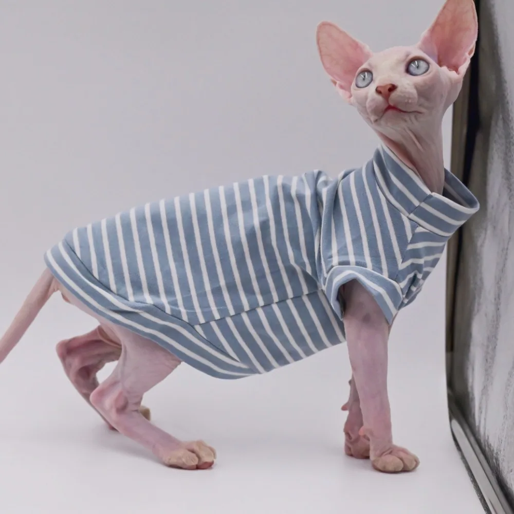 Sphynx roupas de gato algodão sem pêlos colete de gato bebê 100% algodão  macio verão sem mangas colete fino roupas de gato para devon, cornish -  AliExpress, image size:1000x1000