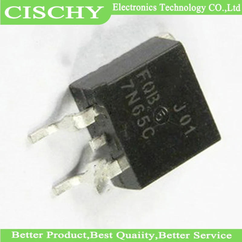 10pcs/lot FQB7N65C UTC7N65L 7N65 TO-263 In Stock