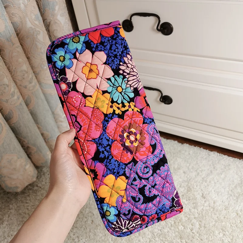 VB Eco-friendly cotton printed beauty bag bag jewelry storage bag cotton curling iron set small items storage bag