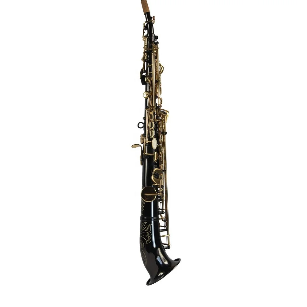 Hot Sale Black Body Colored soprano Saxophone Price