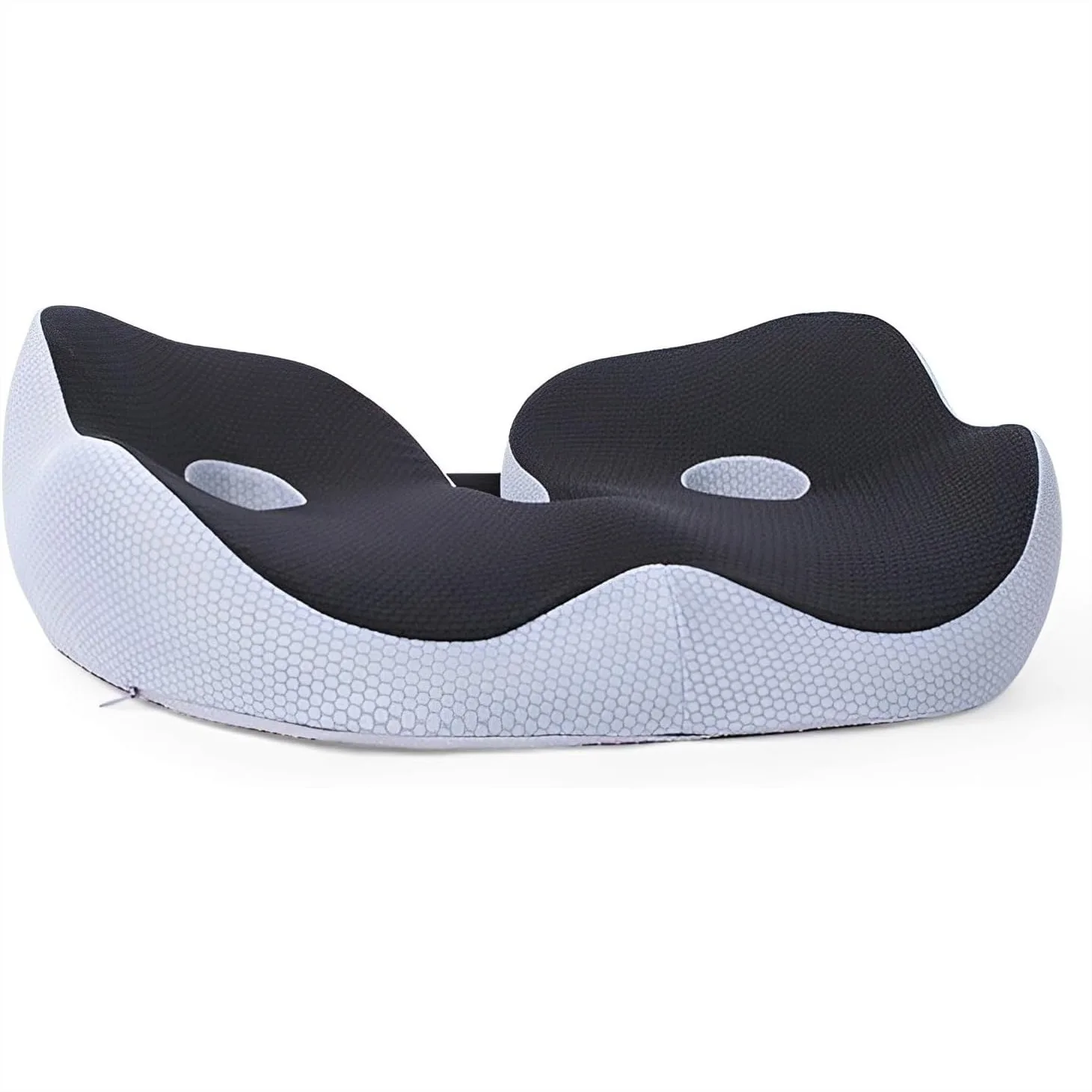 

Memory Foam Seat Cushion for Back Pain Relief, Tailbone Support, Office Chair Pad with Adjustable Straps