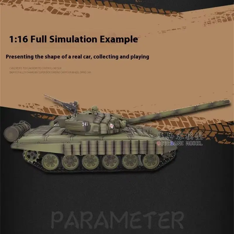 

Henglong Simulation Russian T72era Main Battle Off Road Tank Large Battle 2.4g Fully Proportional Remote Controlled Tank Model