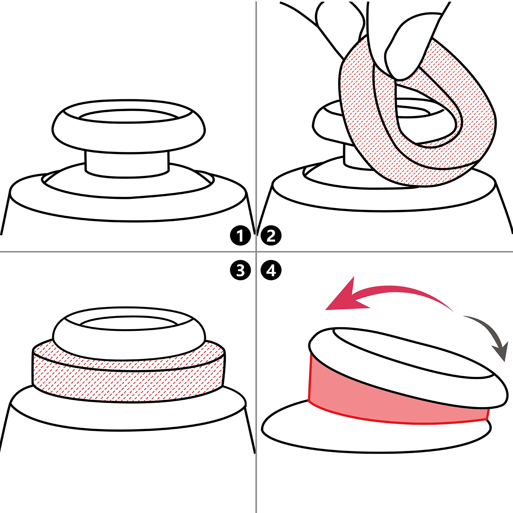 PlayVital 스위치 프로 컨트롤러용 정밀 링, PS5, PS4, Xbox 시리즈용, 5 가지 색상, 3 가지 강도, 5 쌍
