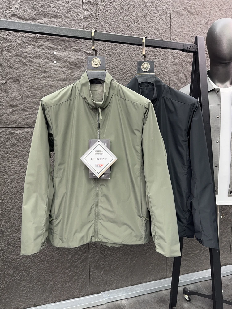 Svip Xio 3999 الرجال عادية مريحة في الهواء الطلق مقاوم للماء الربيع Jaet الوقوف صالح لون نقي الوقوف طوق Faion الحضرية Sle