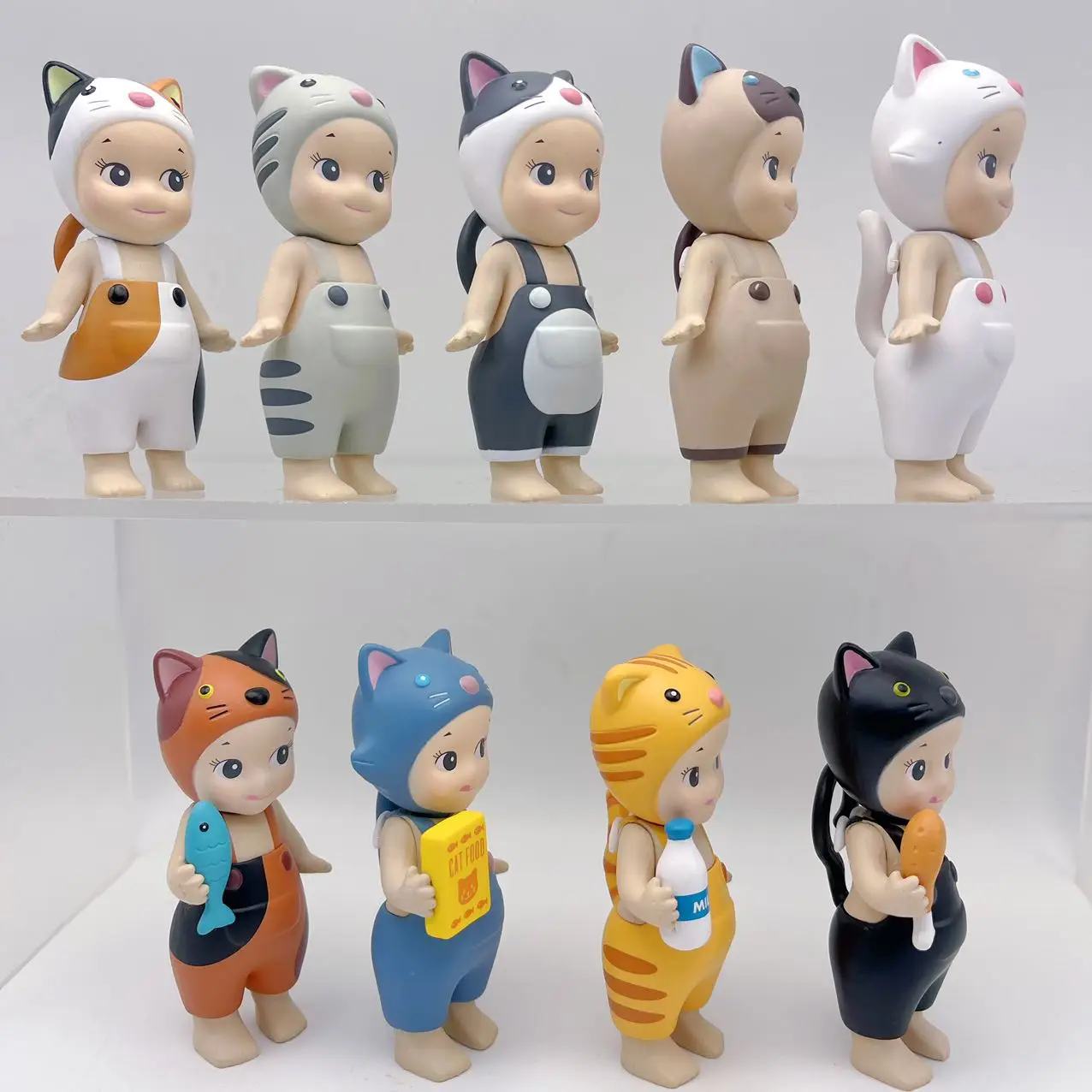 Hot New Sonny Angel Random Box Meow Meow Daily Series Cat  Blind Box Anniversary Desktop Anime Figures Ornaments Doll Gifts Toys