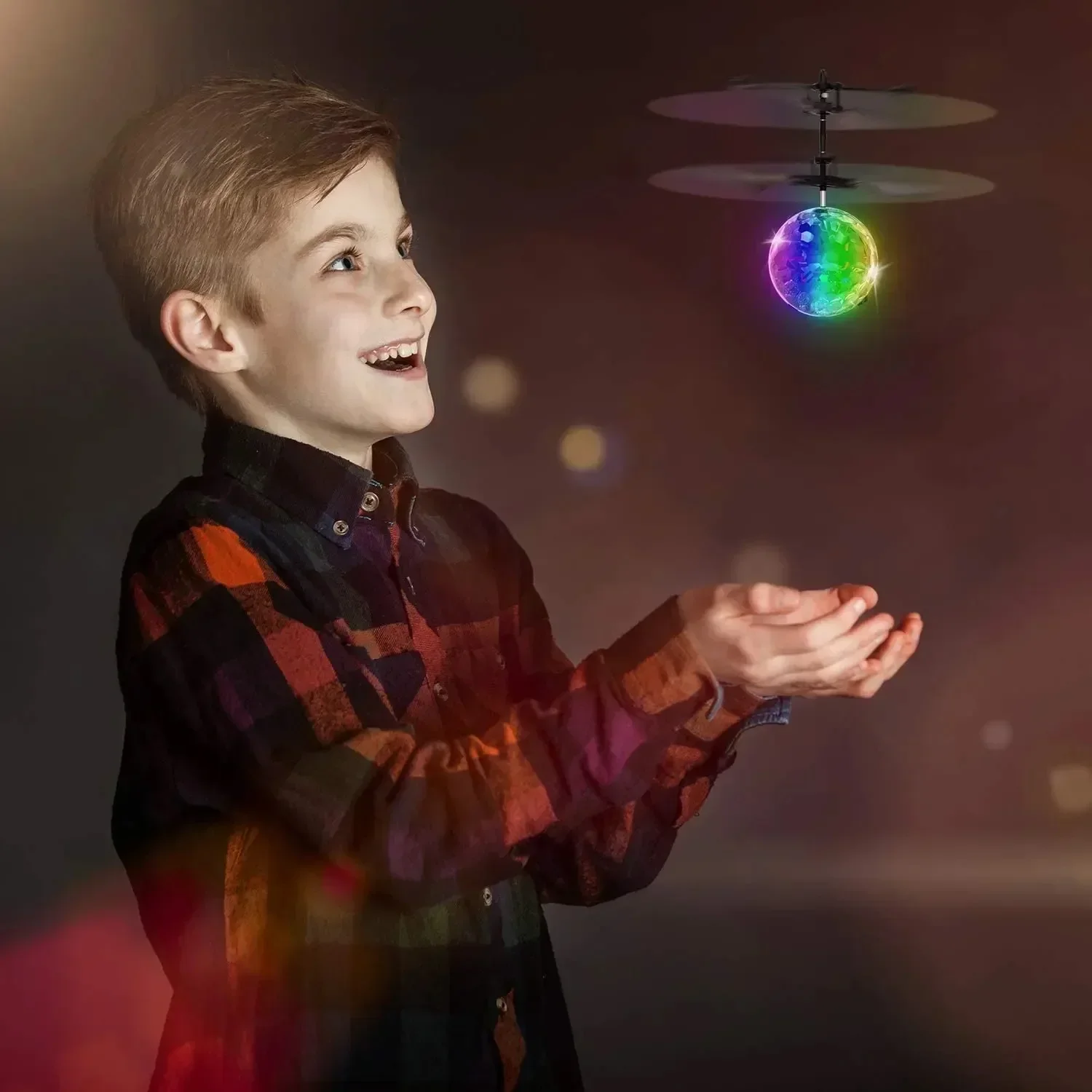 Colorful Remote Controlled Flying ToyInfrared Gesture Sensing Luminous Floating Crystal Ball