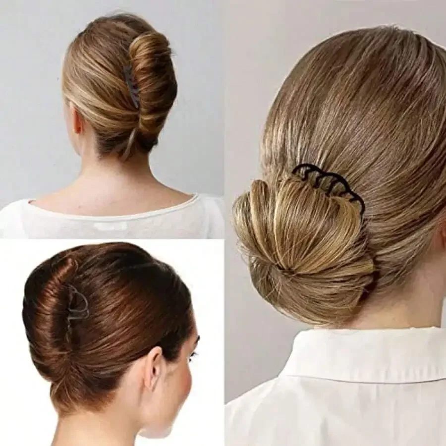

8 Pieces U-Shaped Metal Hair Pins For Buns Updo Styling Black Hair Accessories For Women