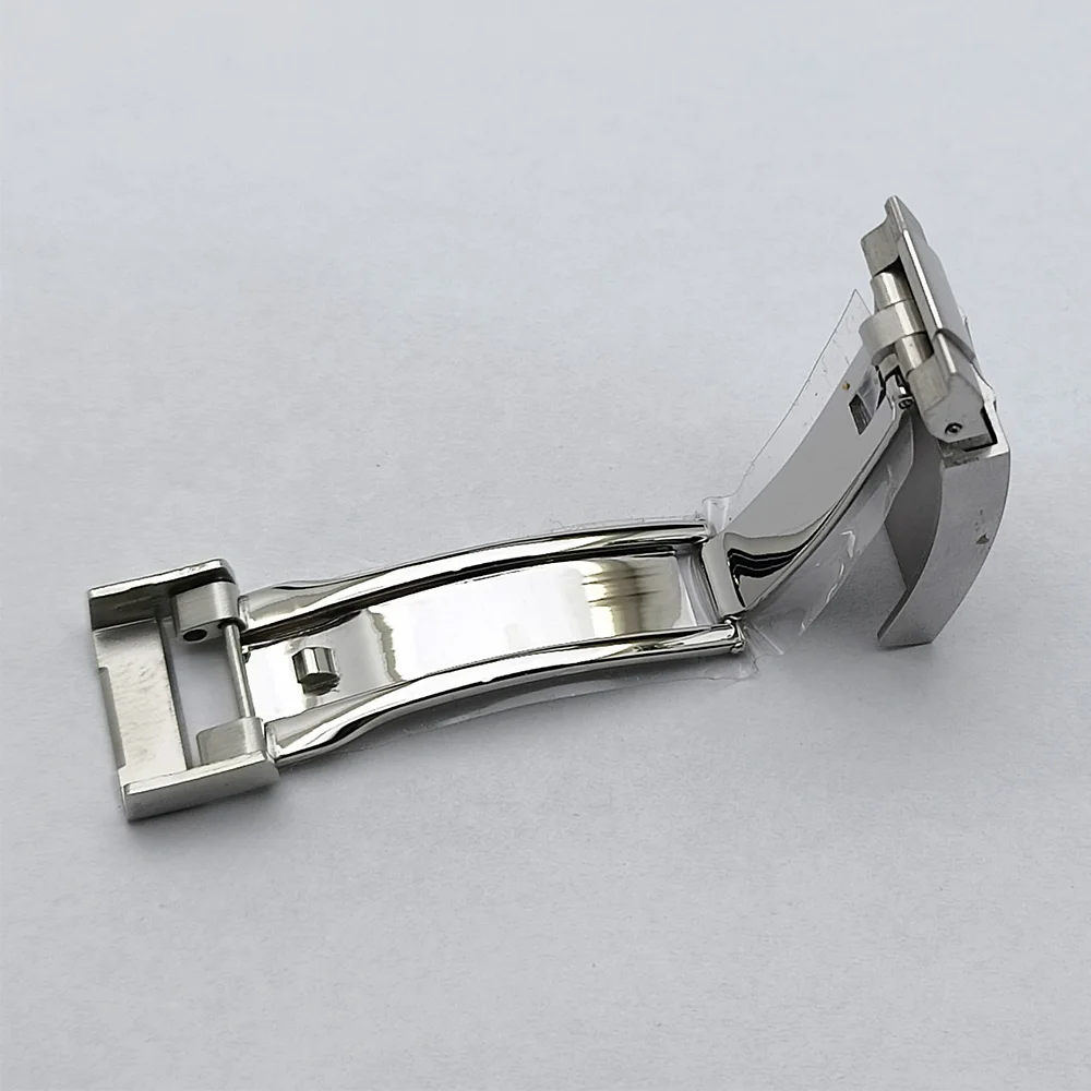 Stainless Steel Buckle Watch Push Button Fold Deployment Clasp Strap Buckle Customize your Watch Buckle for NH35 NH36 Watch Dial