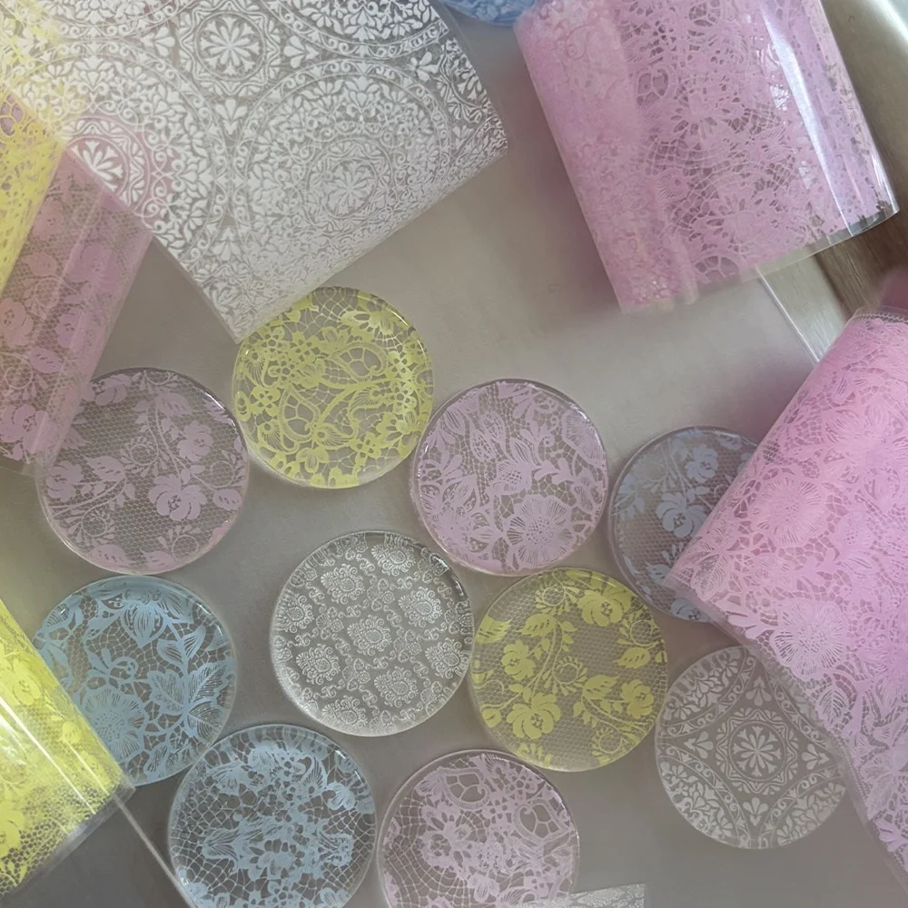 Nail Art Dreamy Lace Transfer Paper Nail Accessories In 10 Sets For DIY Nail Decoration