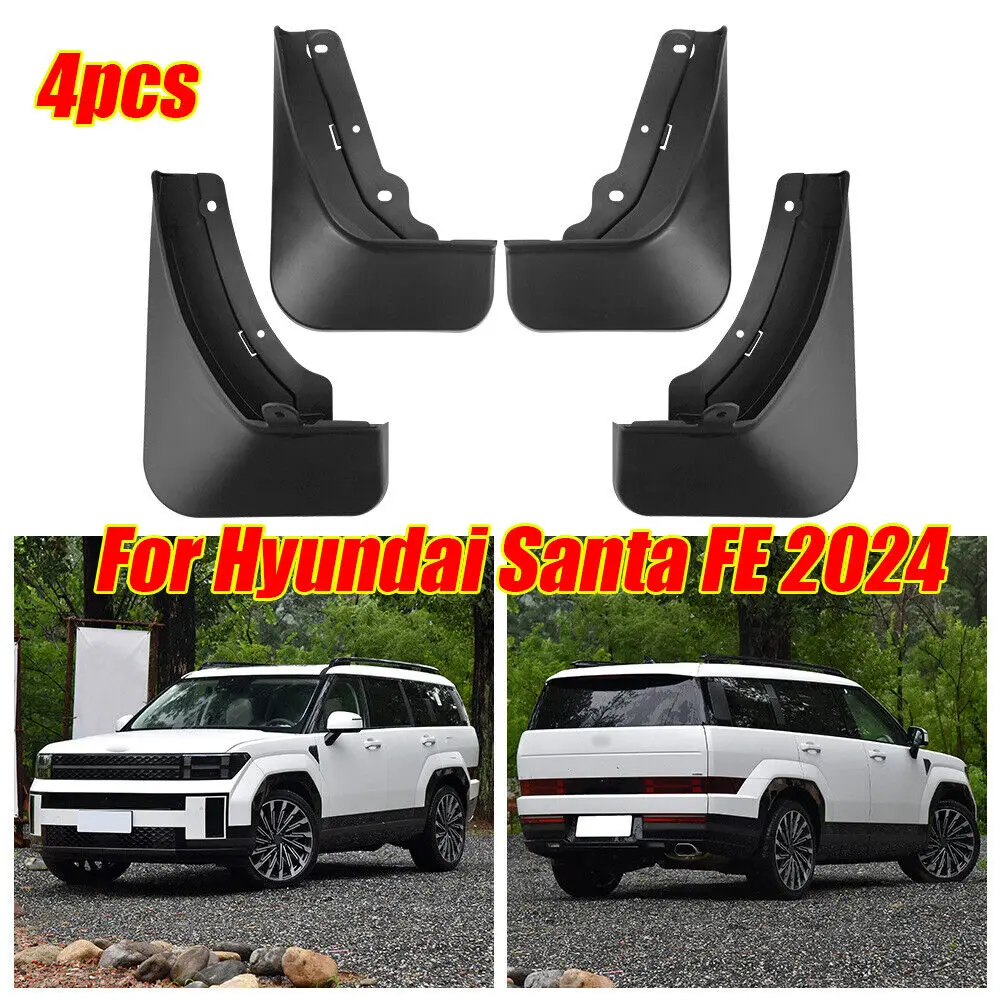 

4X Front Rear Splash Guards Mud Flaps Fender For Hyundai Santa FE 2024