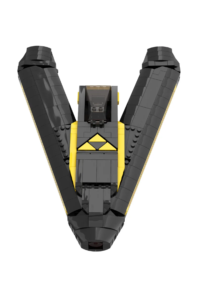 Moc blacktron interceptor tijolos modelo espaço guerra blacktron interceptor nave espacial blocos de construção montagem brinquedos crianças presentes diy