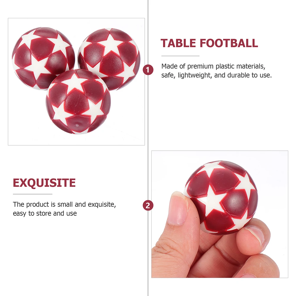 

12pcs Table Football Machine Accessories 31mm Resin Balls Red White Mini Plastic Gaming Toy Replacement For Foosball