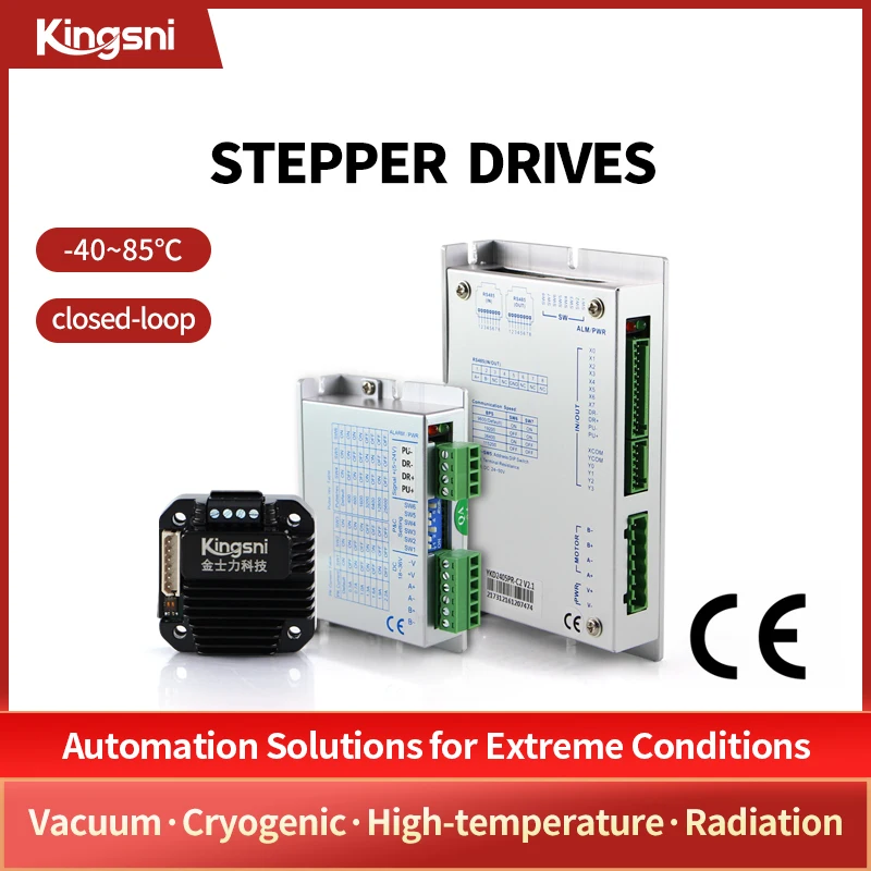 

Stepper drives pulse/direction RS485（Modbus RTU）EtherCAT CANopen, division resolution up to 256, operating temperature -40 to +7