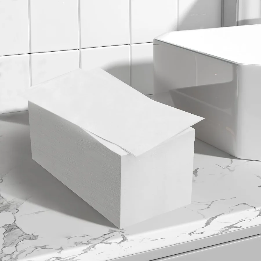 100 Pack  Paper Napkins3Ply White Dinner Napkins for Guests Bathroom Paper Hand Towels Soft and Absorbent Perfect for Christmas