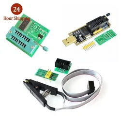 CH341 Series EEPROM Flash BIOS USB SOP8 Test Clip For EEPROM programming+2 adapters 1.8V adapter for Iphone or motherboard